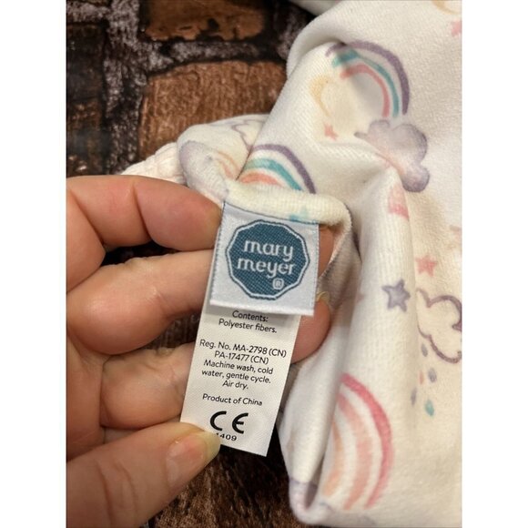 LOT Mary Meyer Baby Unicorn Plush Toy & Lovey Security Blanket Knotted Pink Soft - Picture 11 of 14